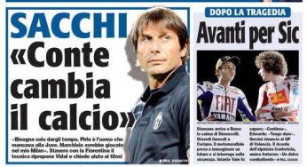 Tuttosport / Sacchi: “Conte cambia il calcio”