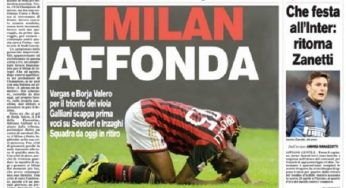 Corriere dello Sport/ Il Milan affonda