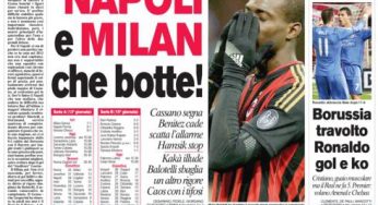 Corriere dello Sport/ Napoli e Milan, che botte!