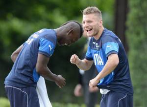 Balotelli con Immobile (Getty Images)