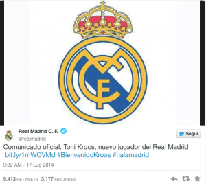 Twitter @Real Madrid