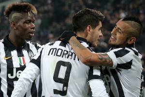 Morata, Pogba e Vidal (Getty Images)