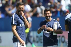 Ezequiel Lavezzi e Thiago Motta (Getty Images)