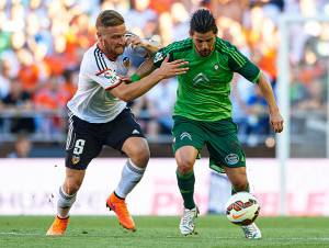 Nolito e Mustafi (Getty Images)