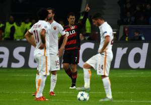 Bayer Leverkusen-Roma (Getty Images)