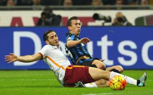 Manolas e Perisic (Getty Images)