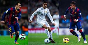 Messi, Ronaldo e Neymar © Getty Images