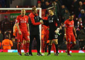 Klopp e Mignolet © Getty Images