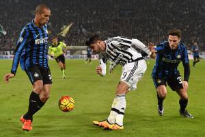 Morata, Miranda e D'Ambrosio © Getty Images