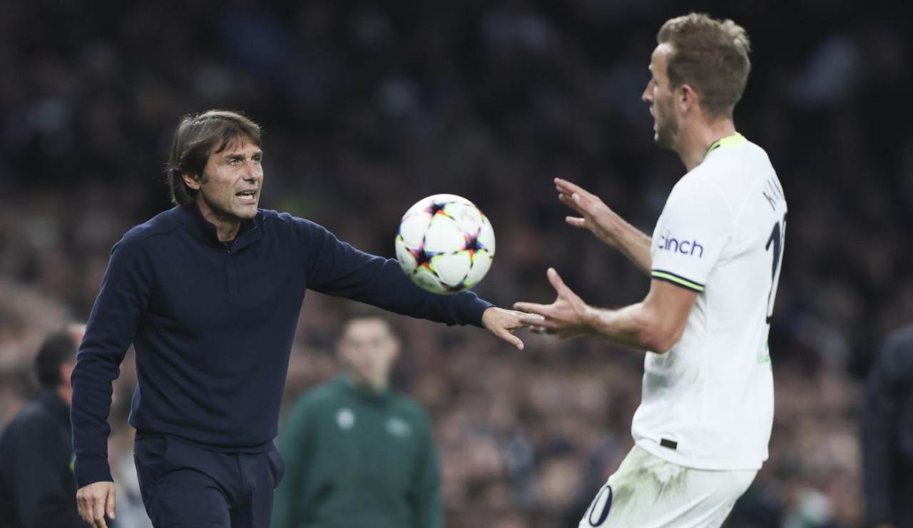 Antonio Conte e Harry Kane