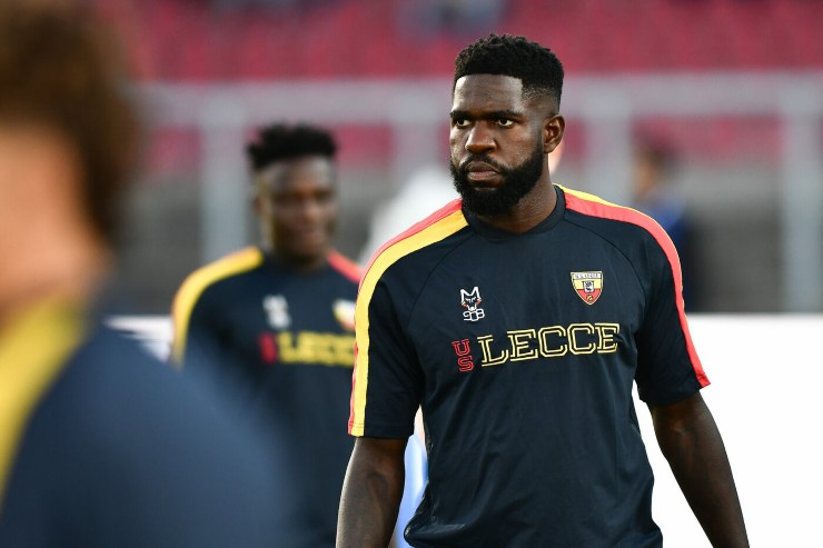 Samuel Umtiti riscaldamento