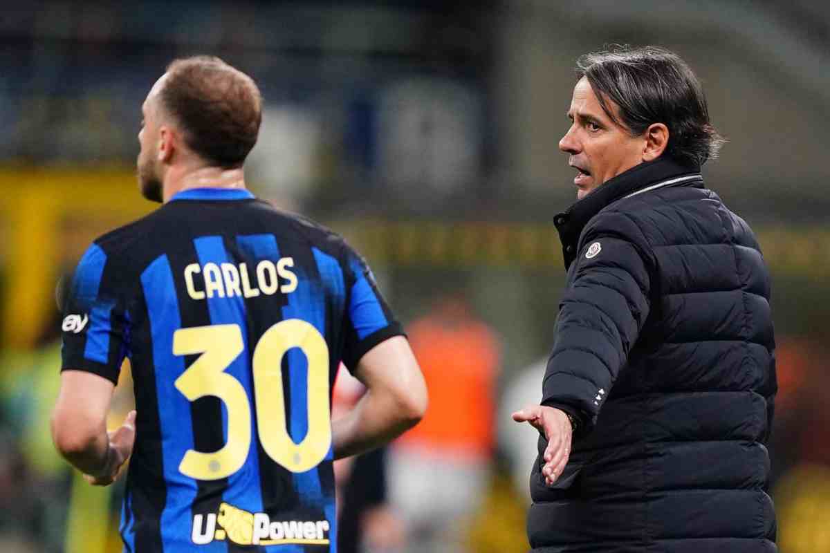 Carlos Augusto preoccupa Inzaghi per il suo infortunio