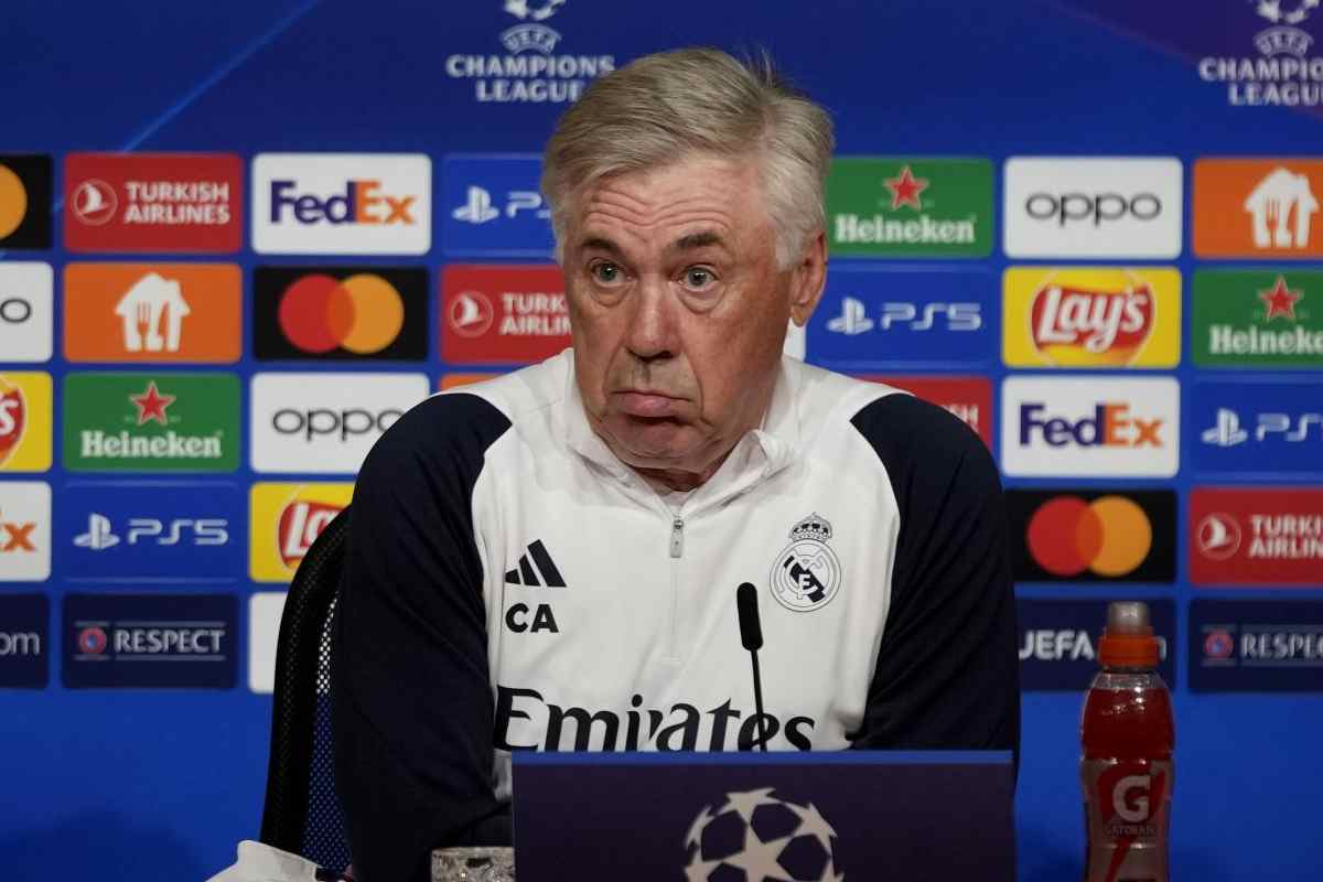 Carlo Ancelotti in conferenza 