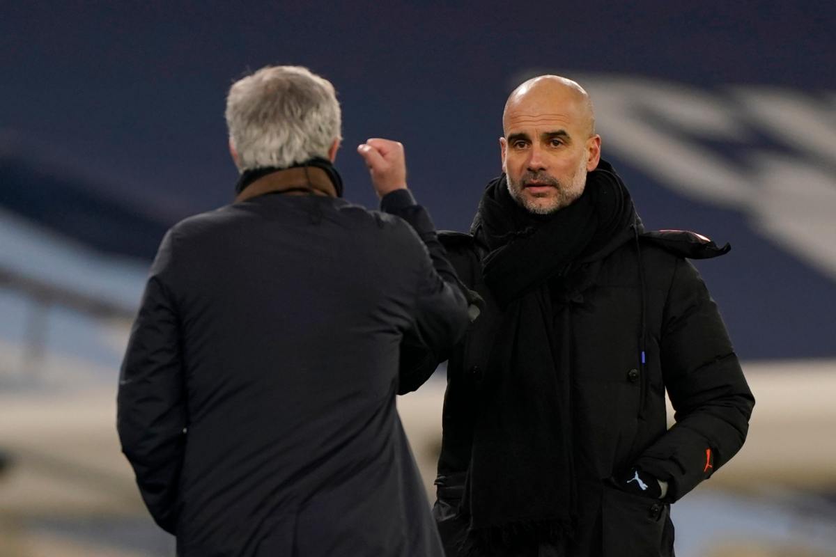 Mourinho e Guardiola: ribaltone in panchina