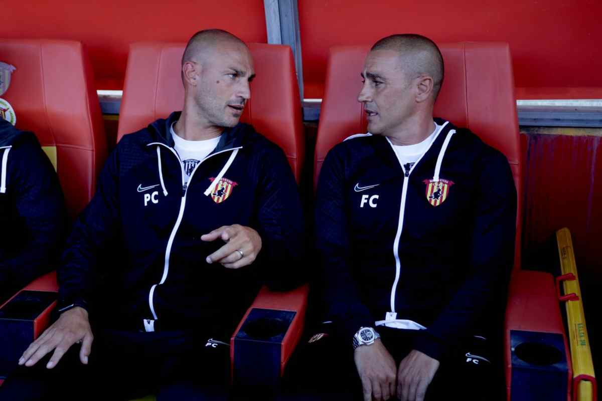 i fratelli Cannavaro in panchina insieme