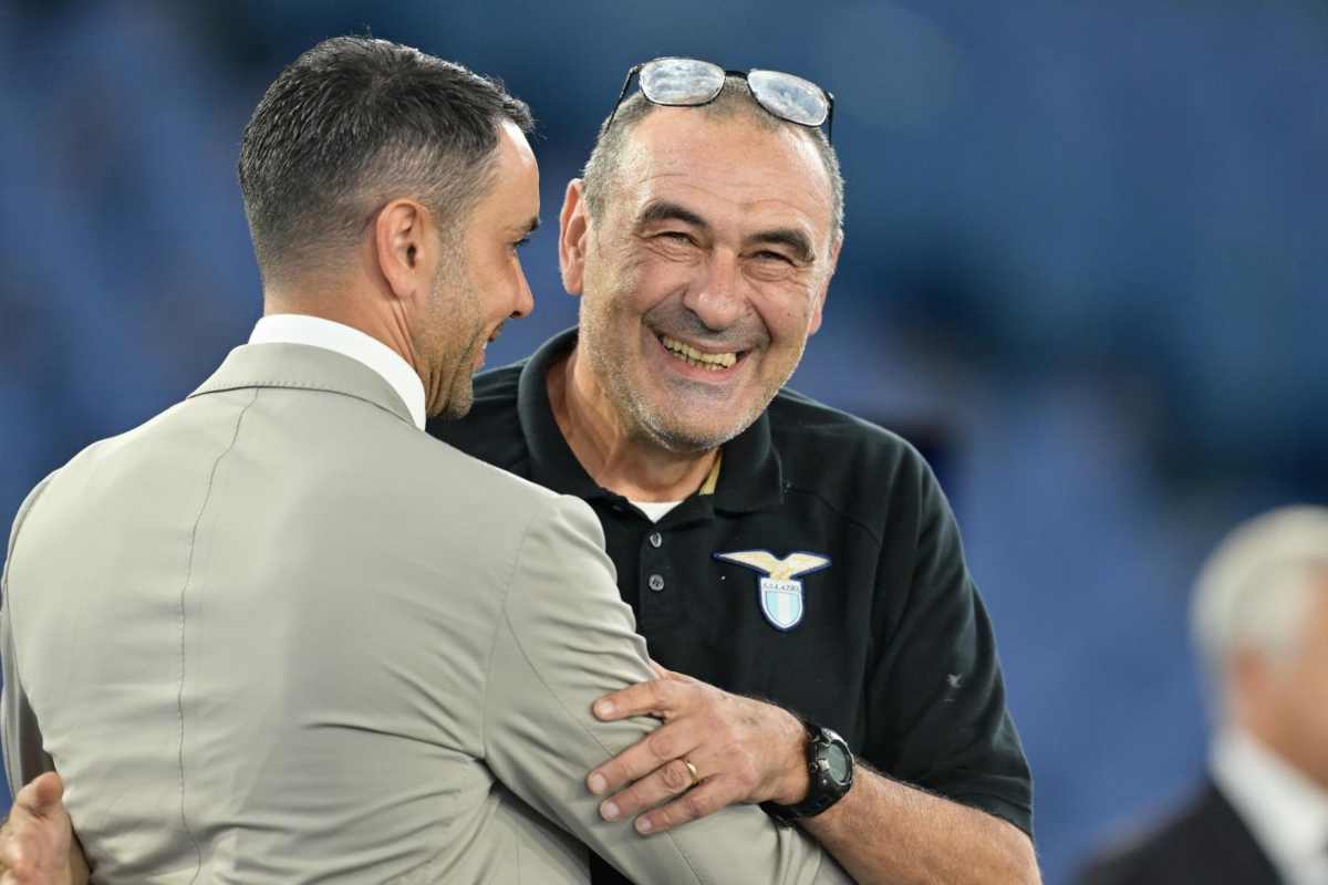 Sarri in panchina dopo l'esonero in Serie A