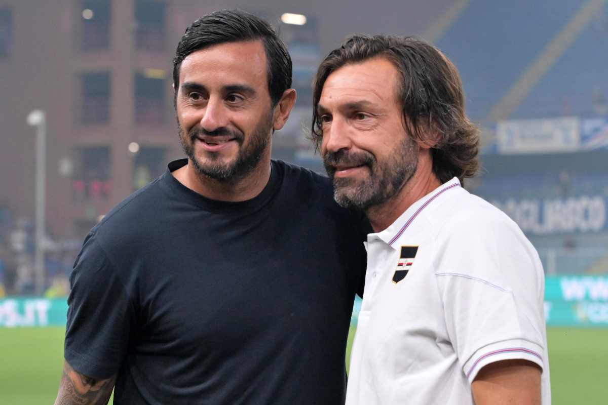 Aquilani e Pirlo a bordo campo